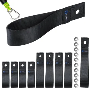 10 PCS Soft Loops Jet Ski Anchor Points Accessories, Fast & Secure Tie Down Straps Cleats for Docking Bumpers & Fenders, Anchoring Lines & Bungee Dock Rope on WaveRunner, Seadoo PWC