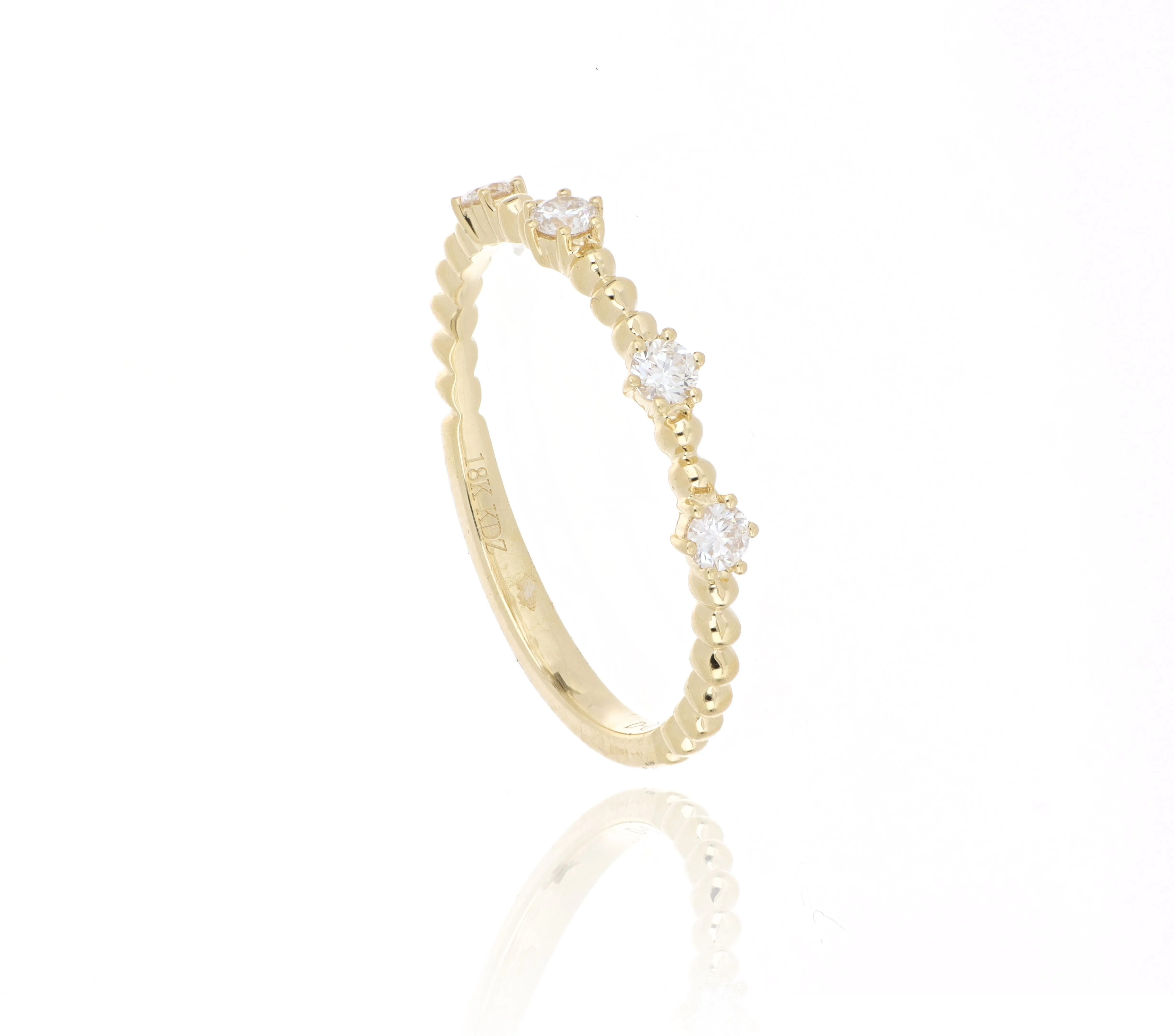 18k Yellow Gold Diamond Wedding Band