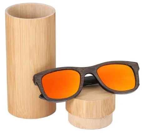 2022 NEW Bamboo sunglasses men, women polarized UV400 mirror all wood sunglasses - BB412