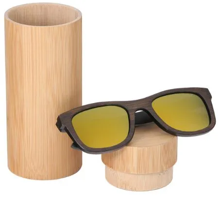 2022 NEW Bamboo sunglasses men, women polarized UV400 mirror all wood sunglasses - BB412