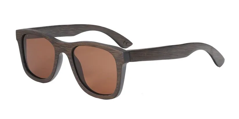 2022 NEW Bamboo sunglasses men, women polarized UV400 mirror all wood sunglasses - BB412