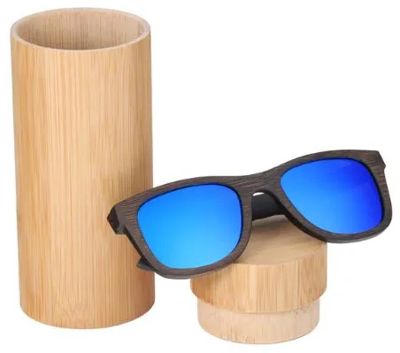 2022 NEW Bamboo sunglasses men, women polarized UV400 mirror all wood sunglasses - BB412