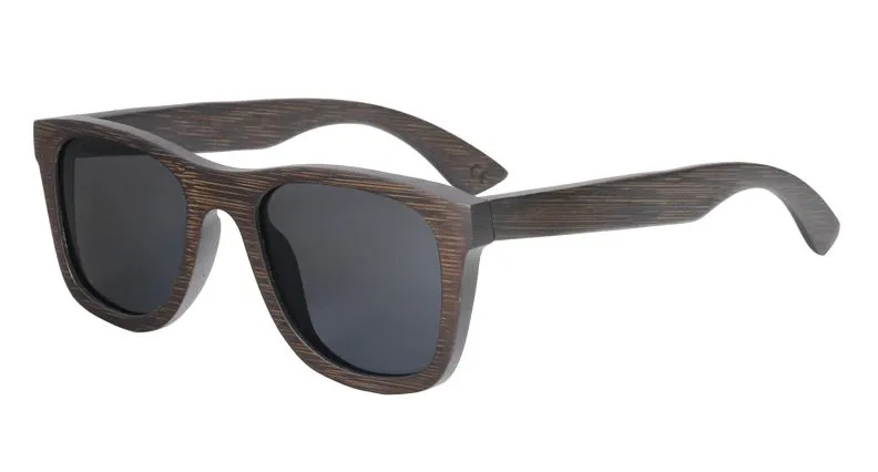 2022 NEW Bamboo sunglasses men, women polarized UV400 mirror all wood sunglasses - BB412
