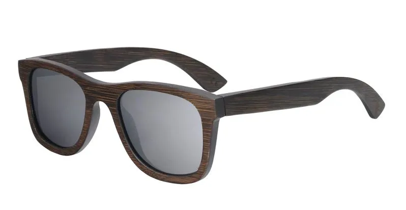 2022 NEW Bamboo sunglasses men, women polarized UV400 mirror all wood sunglasses - BB412