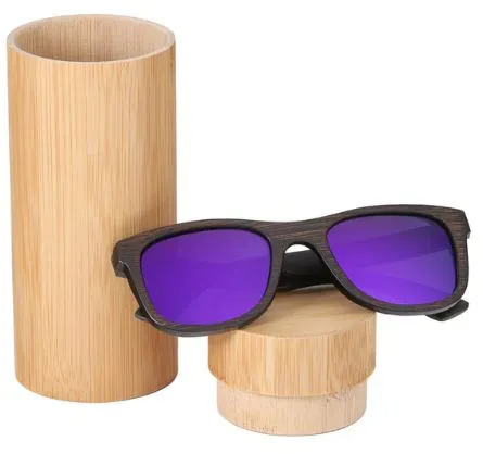 2022 NEW Bamboo sunglasses men, women polarized UV400 mirror all wood sunglasses - BB412