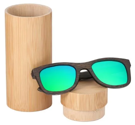 2022 NEW Bamboo sunglasses men, women polarized UV400 mirror all wood sunglasses - BB412