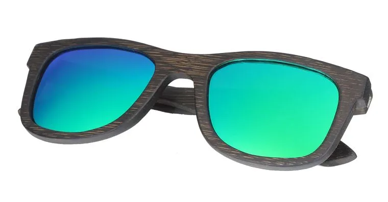 2022 NEW Bamboo sunglasses men, women polarized UV400 mirror all wood sunglasses - BB412