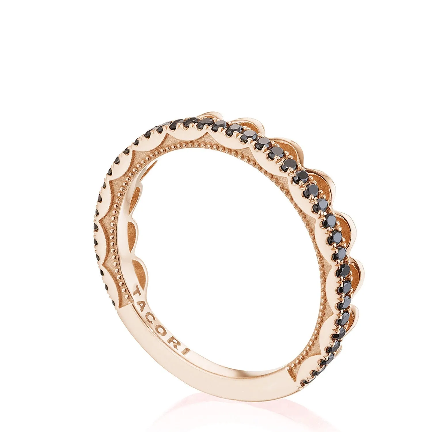 2674B 18KT Rose & Black Diamond