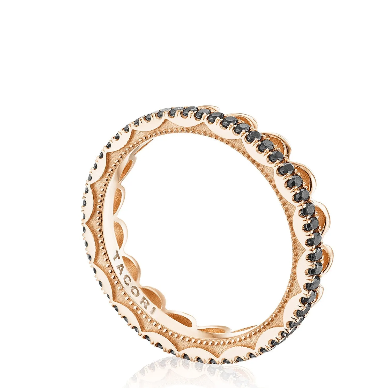 2674B 18KT Rose & Black Diamond