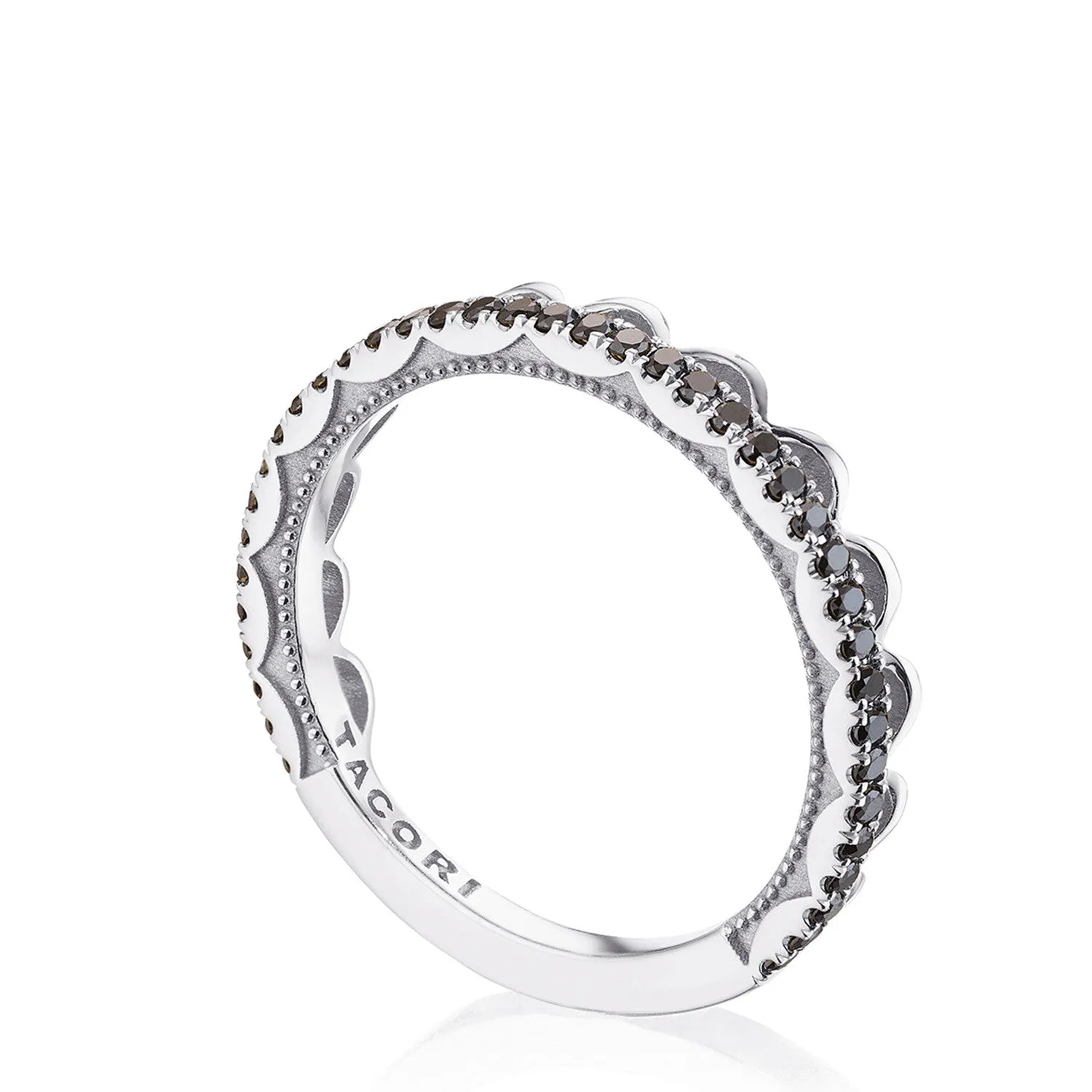 2674B 18KT White & Black Diamond