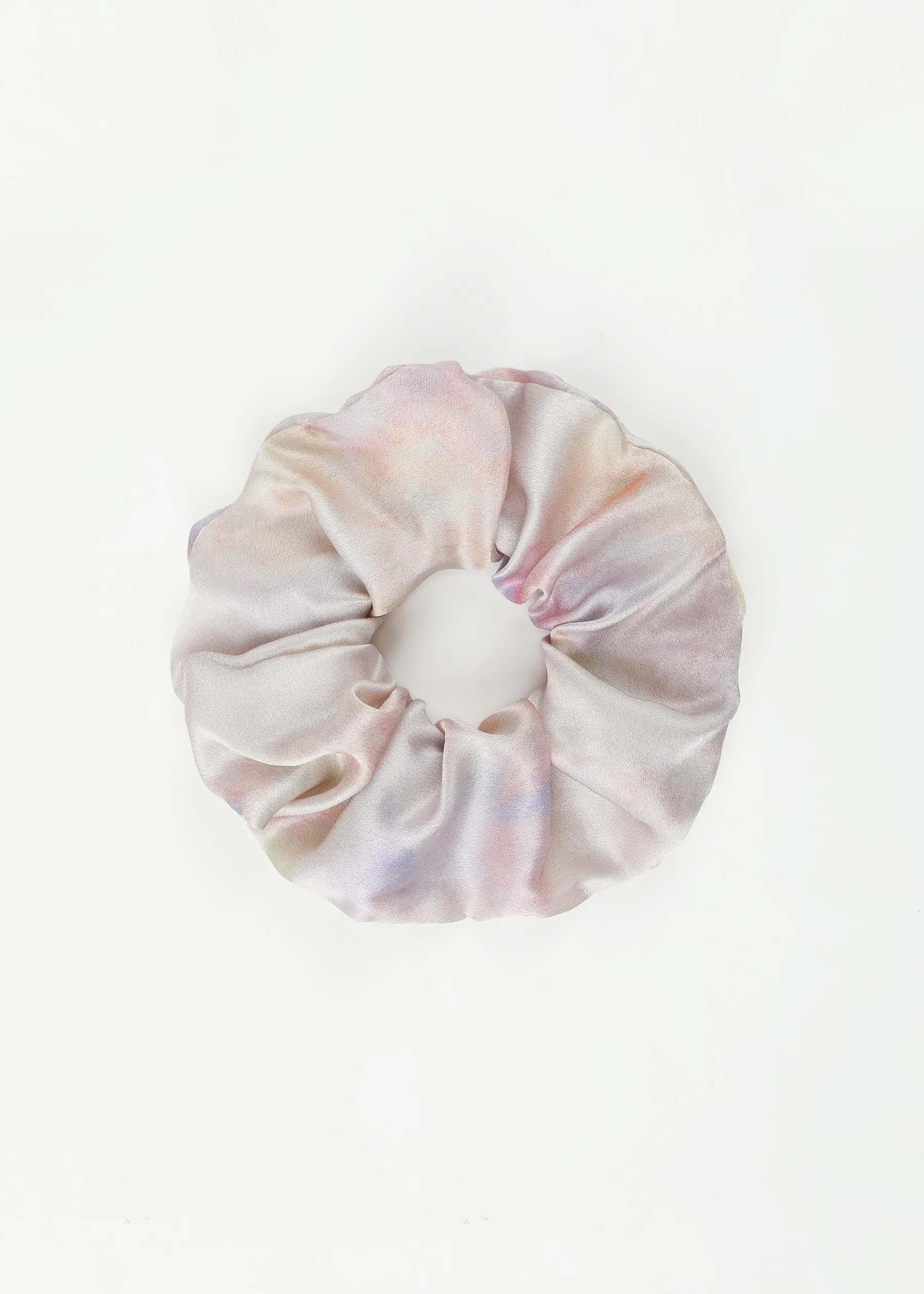 4 Pack Tie dye Silk Scrunchies Set