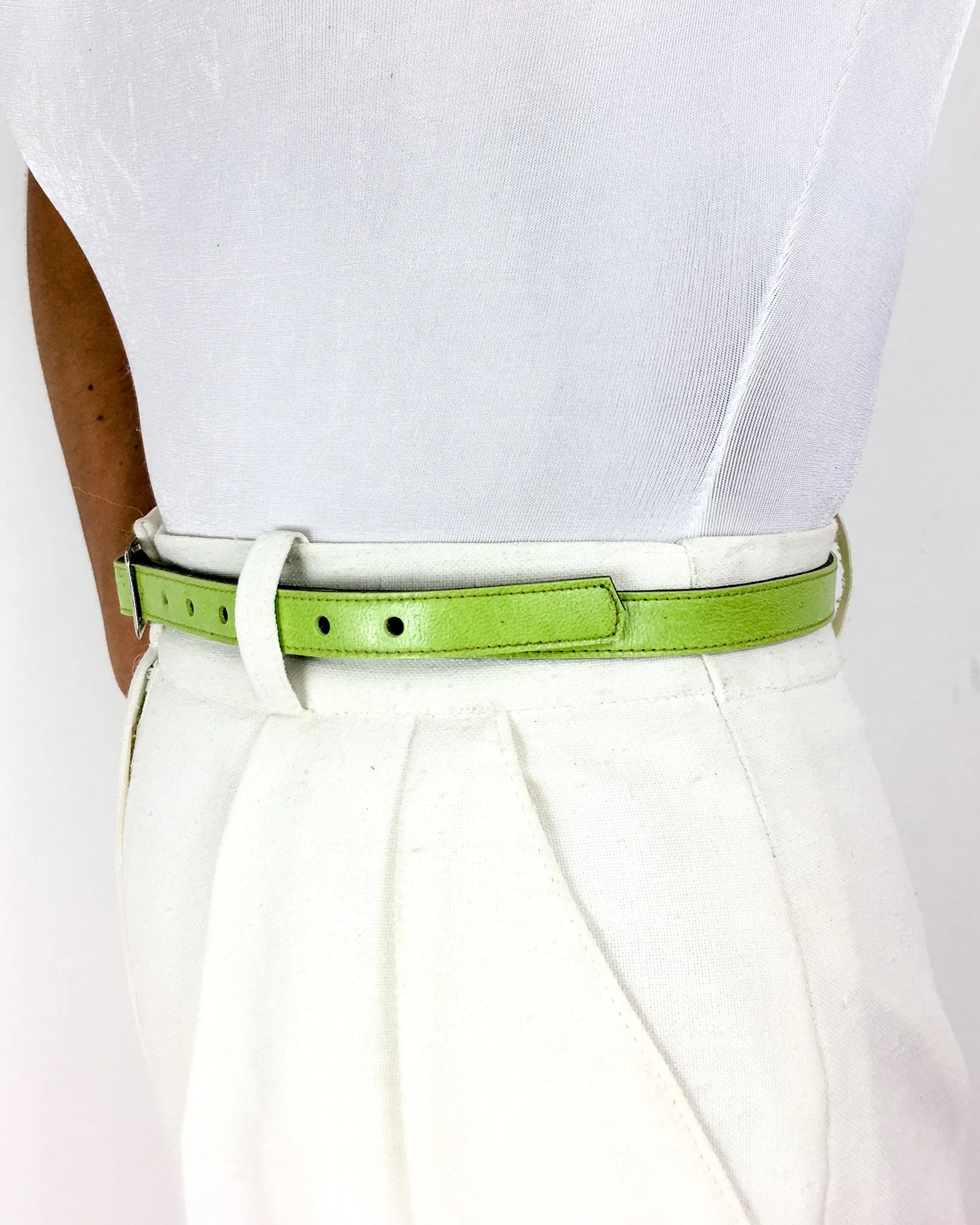 80s vintage thin vinyl belt 💌 FREE SHIPPING