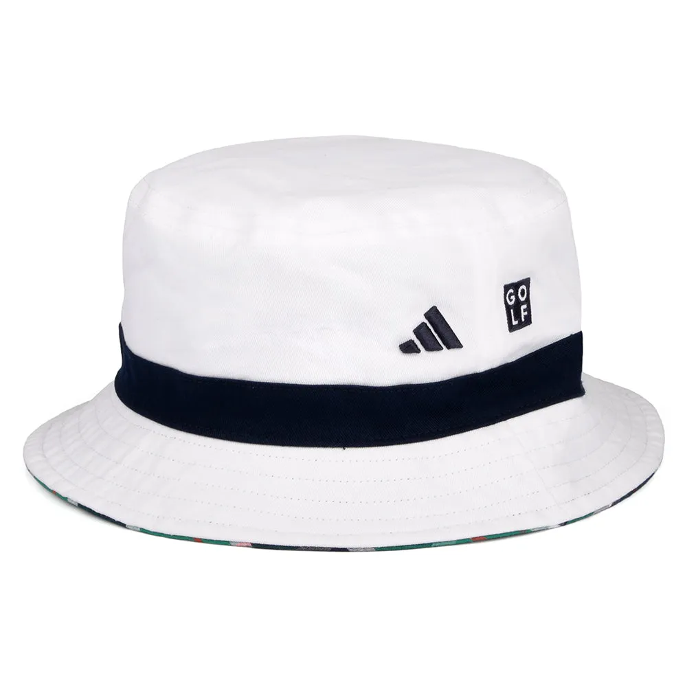 Adidas Hats Reversible Cotton Twill Bucket Hat - White