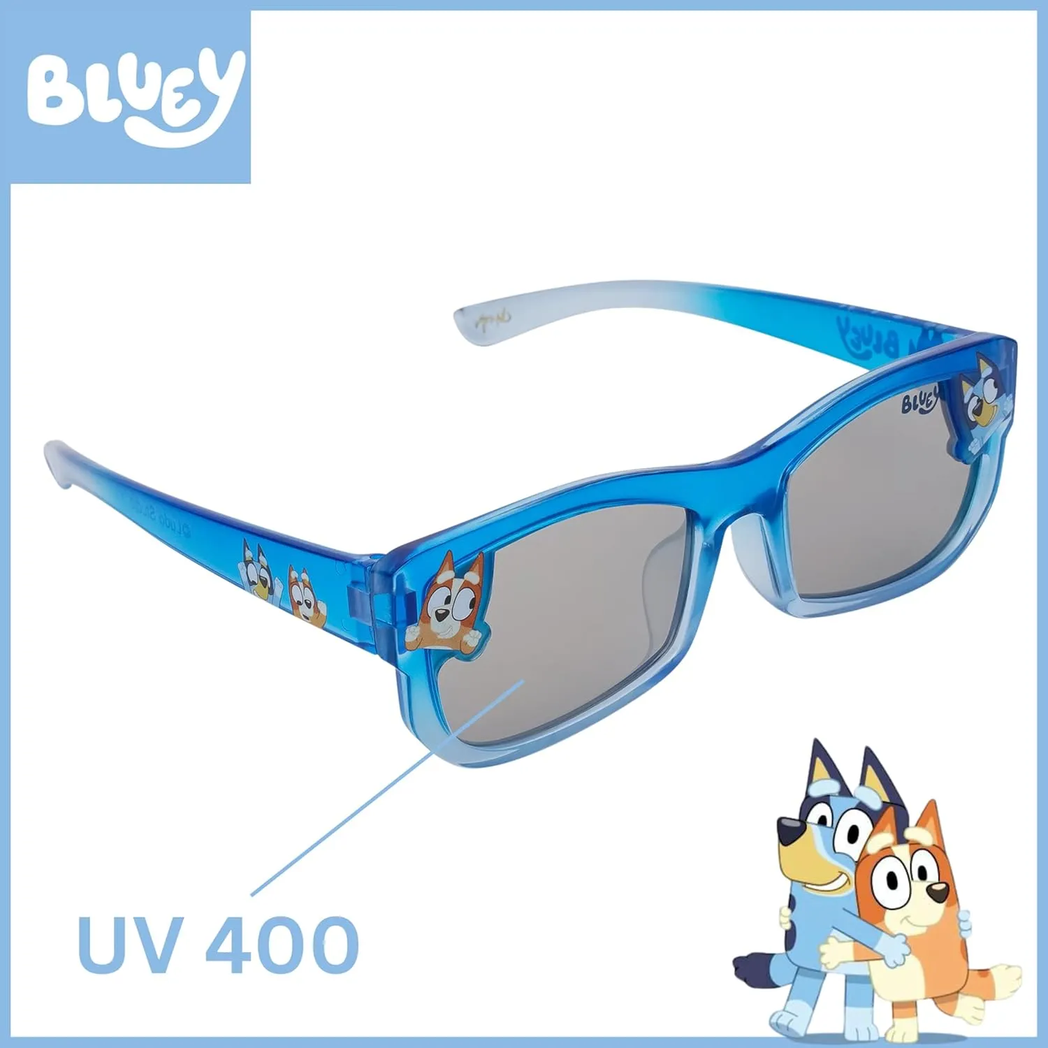 ARKAID Bluey Sunglasses for Kids | UV 400 Protection | One Size Fits Most Kids | Bluey or Bingo Style