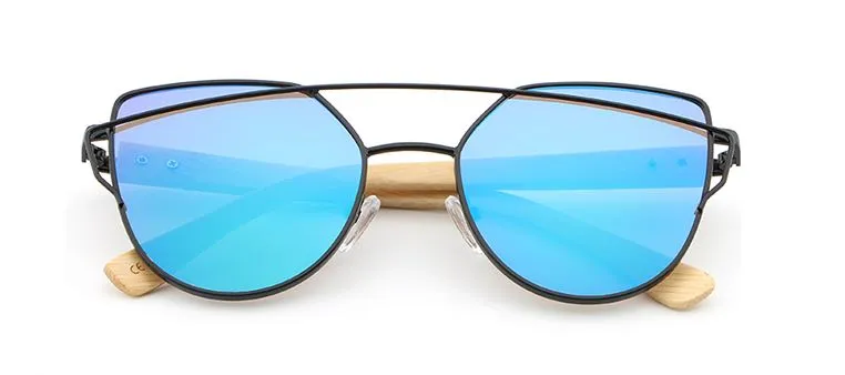 Bamboo Sunglasses UV400 Butterfly style - BB602