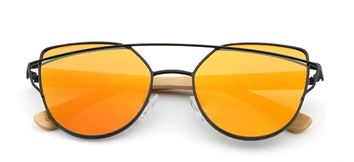 Bamboo Sunglasses UV400 Butterfly style - BB602