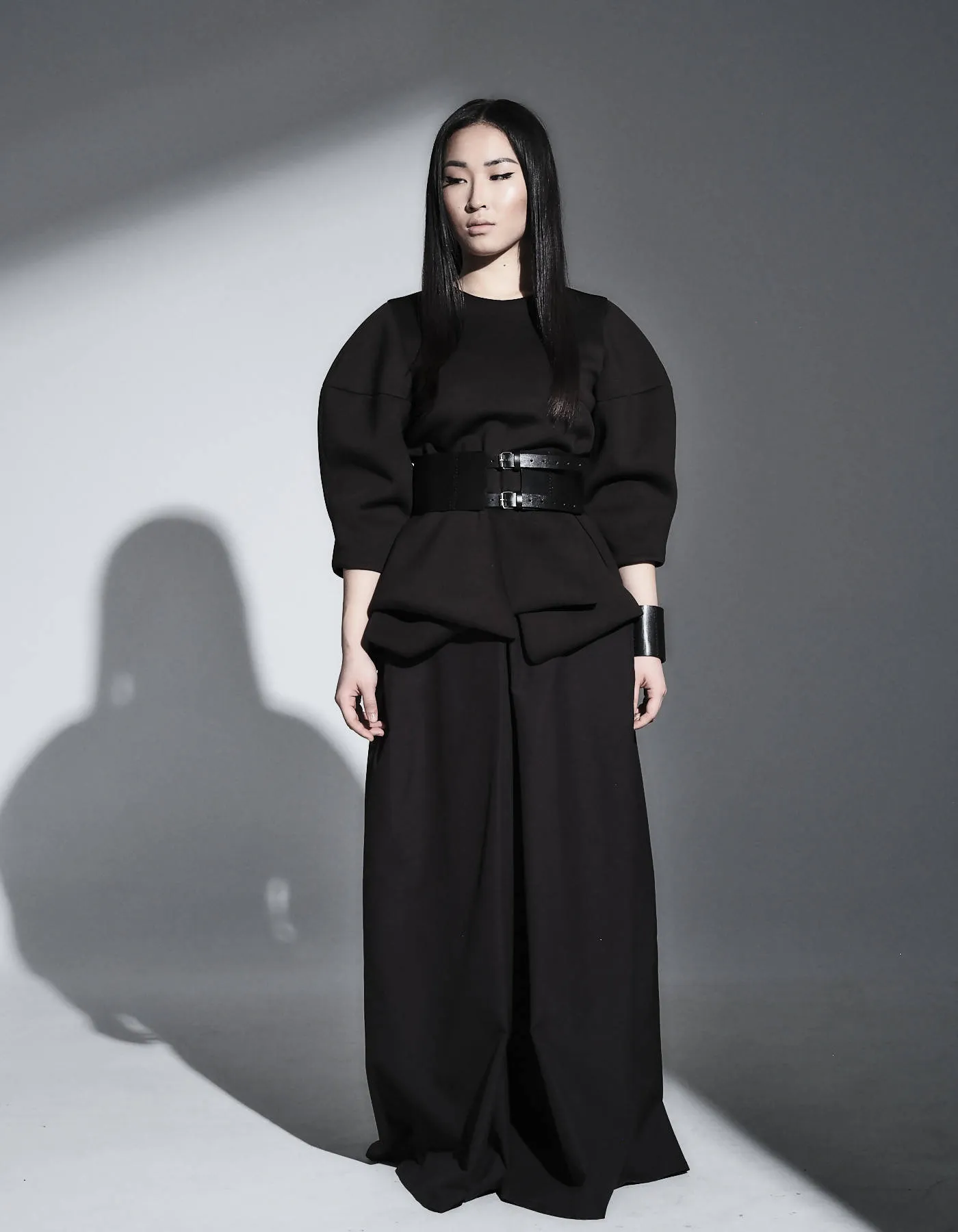Black Leather Corset Belt Frida