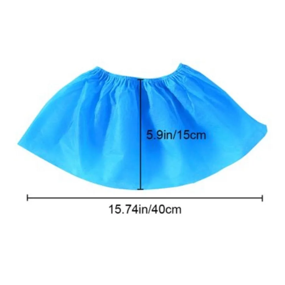 Blue Polypropylene Disposable Shoe Cover (20 count)