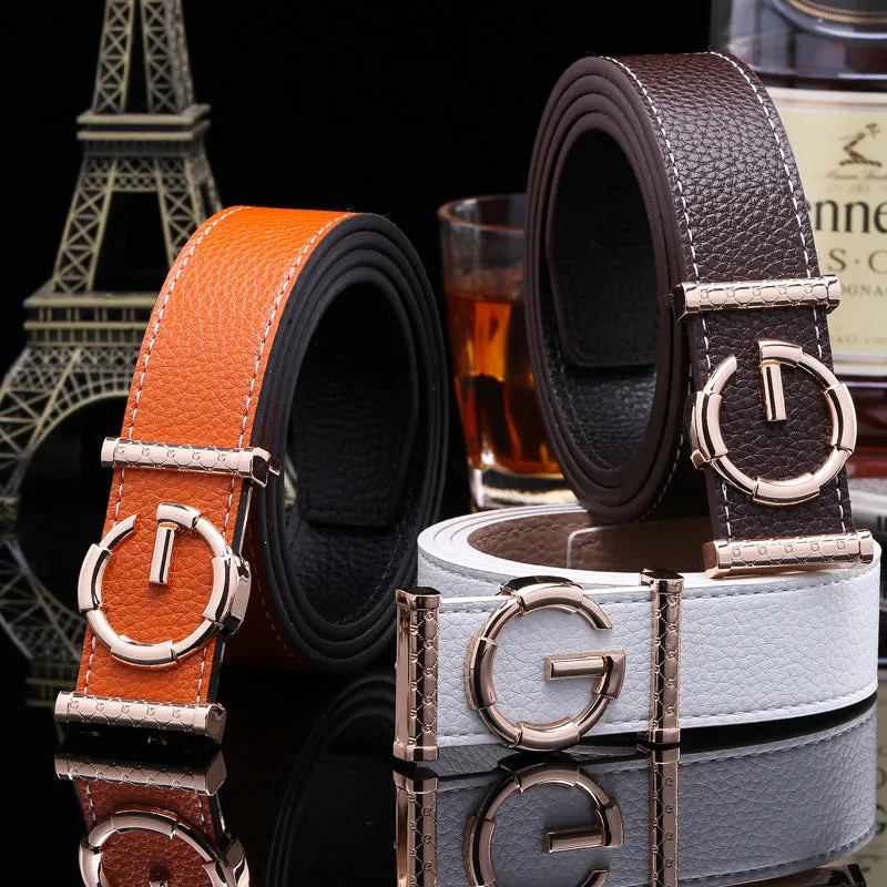 Brand Ladies luxury belts cummerbunds for women G buckle Belt Genuine Leather belt Fashion genuine leather men belts buckle