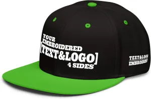 Custom Hat/Cap, Embroidery Personalized Text & LogoSnapback Baseball Trucker Hat