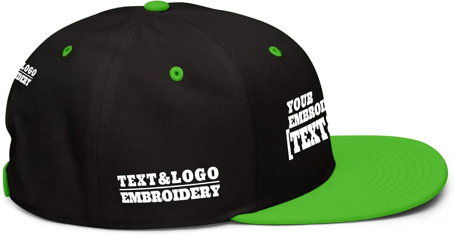 Custom Hat/Cap, Embroidery Personalized Text & LogoSnapback Baseball Trucker Hat