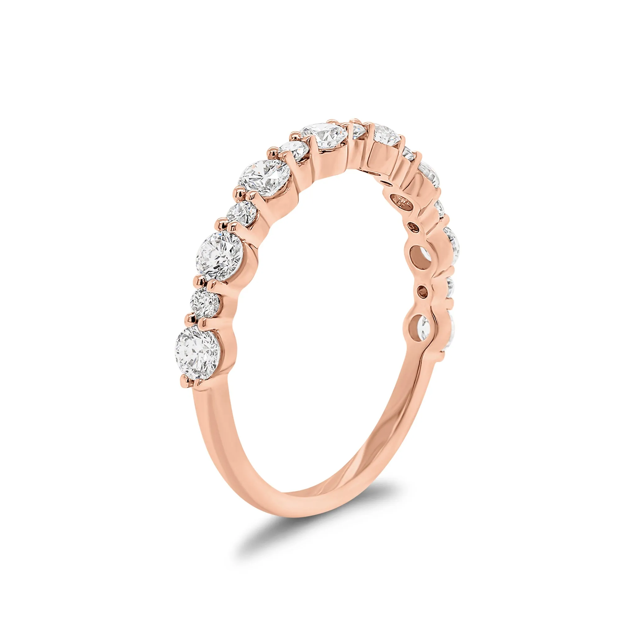 Diamond Pattern Wedding Band