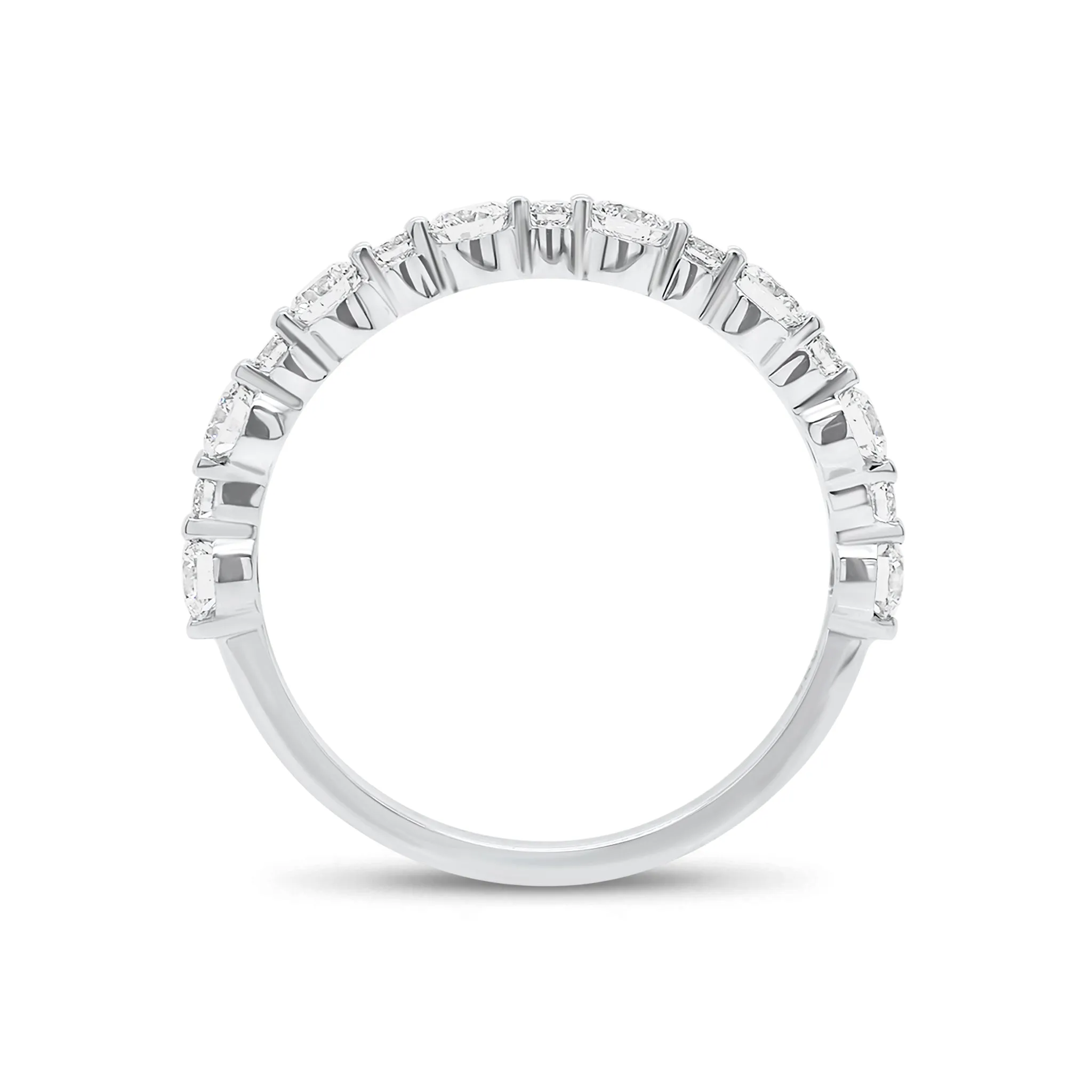 Diamond Pattern Wedding Band