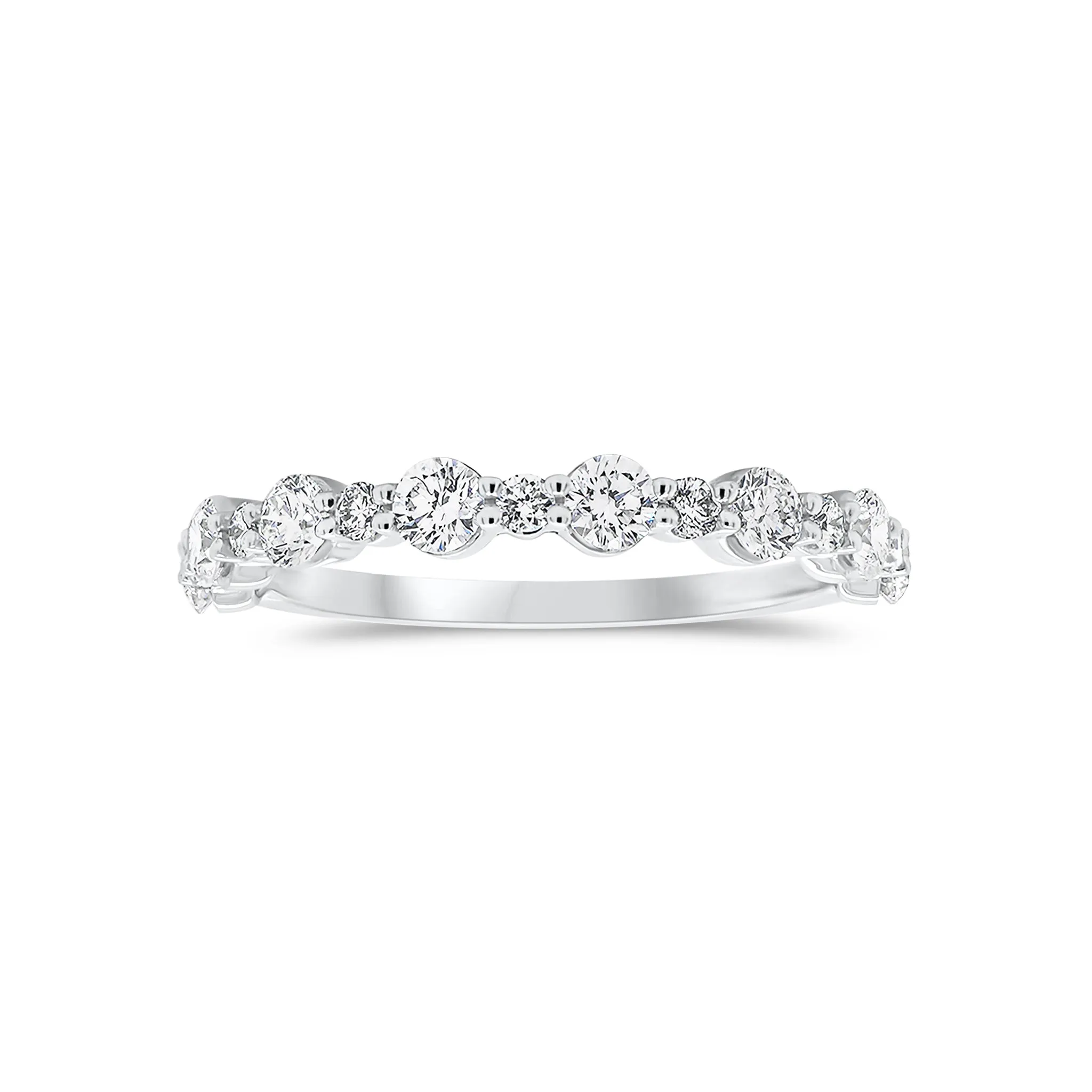 Diamond Pattern Wedding Band