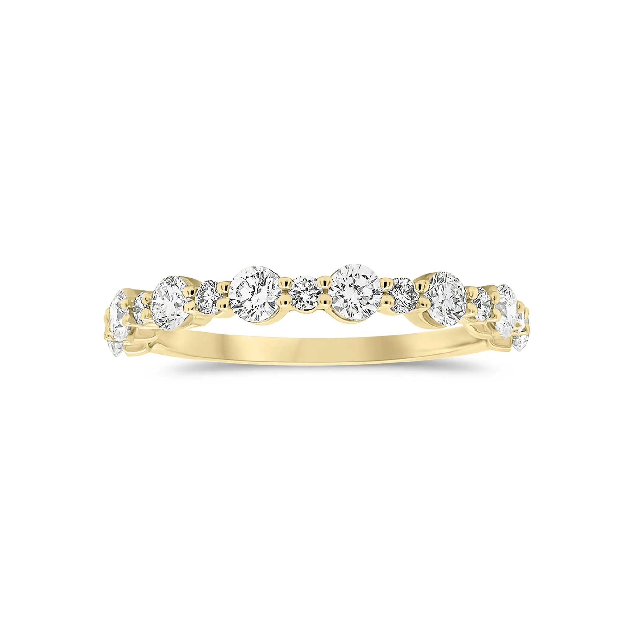 Diamond Pattern Wedding Band