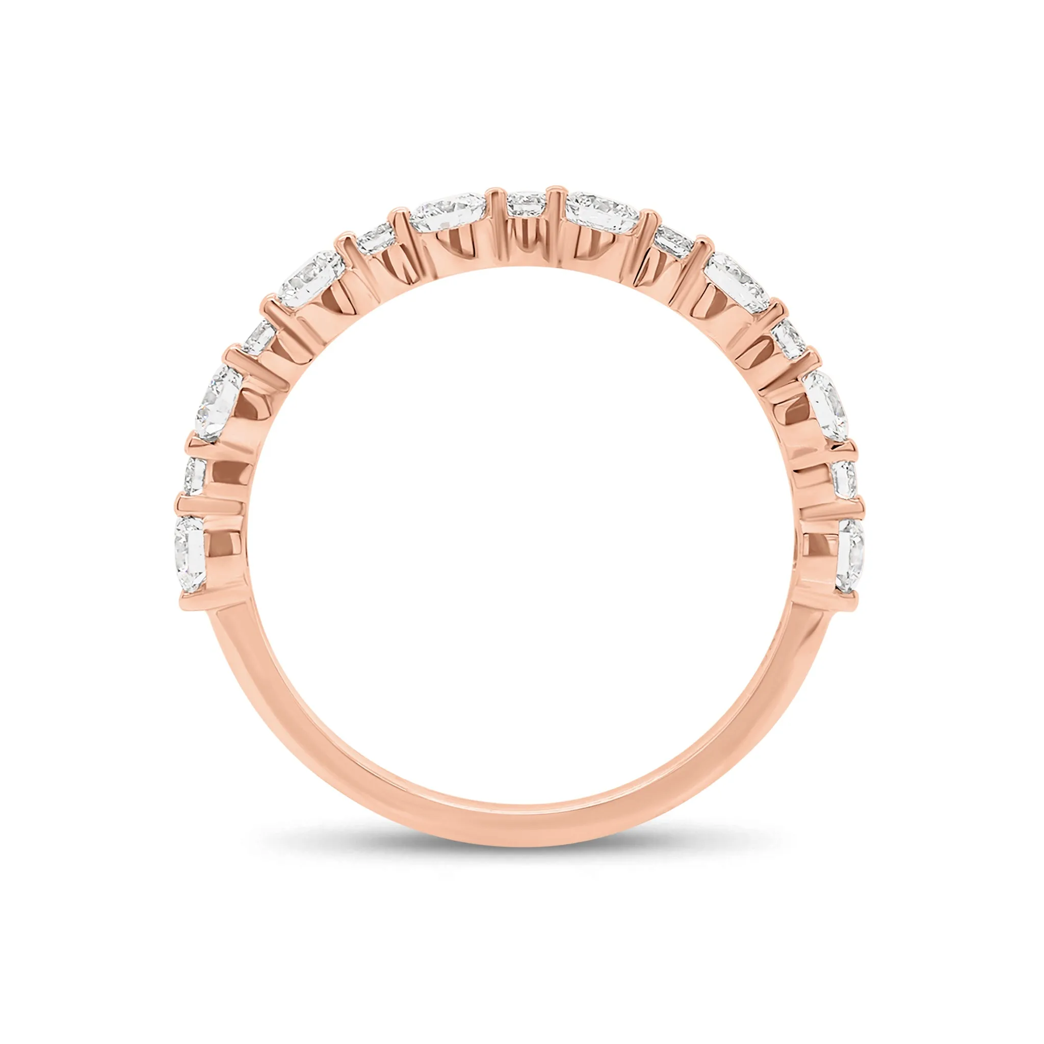 Diamond Pattern Wedding Band