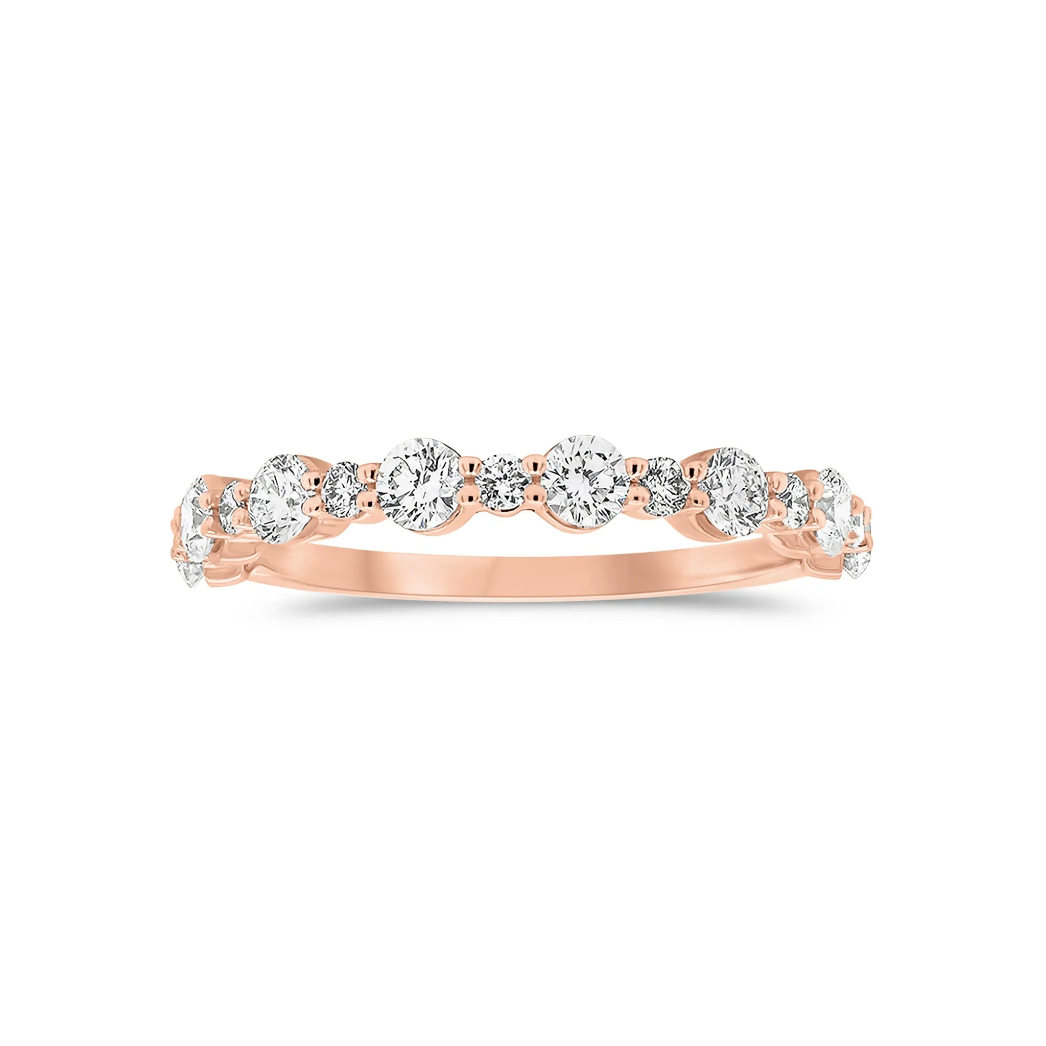 Diamond Pattern Wedding Band