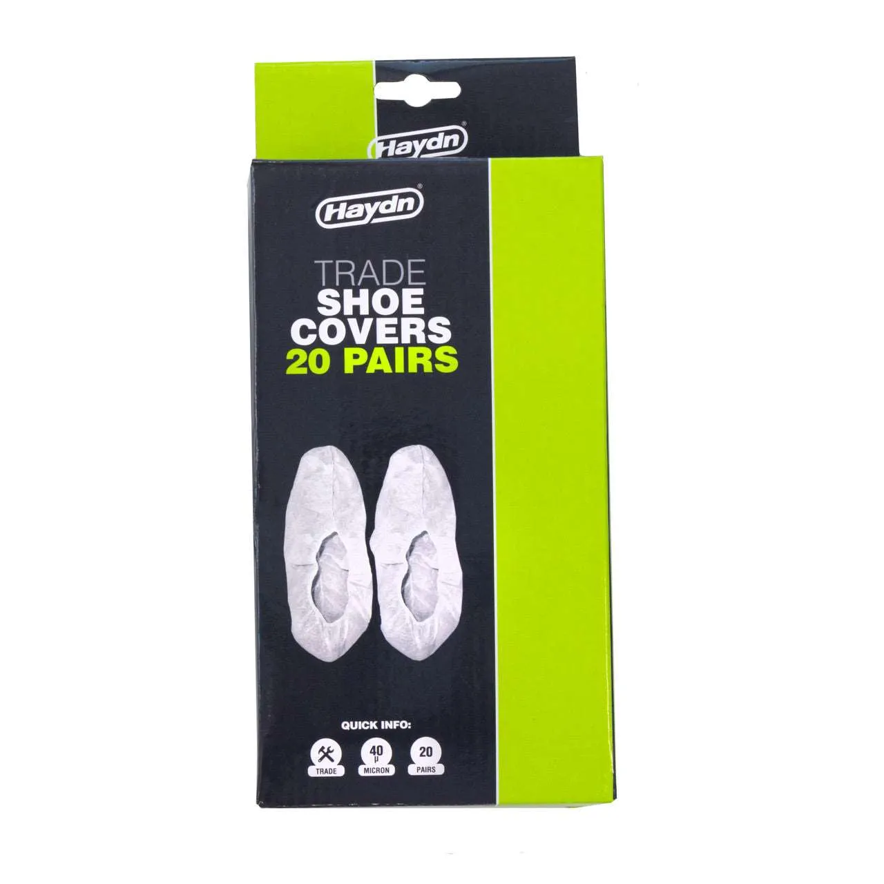 Disposable White Shoe Covers - 20 Pairs