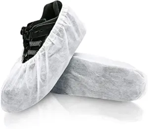 Disposable White Shoe Covers - 20 Pairs