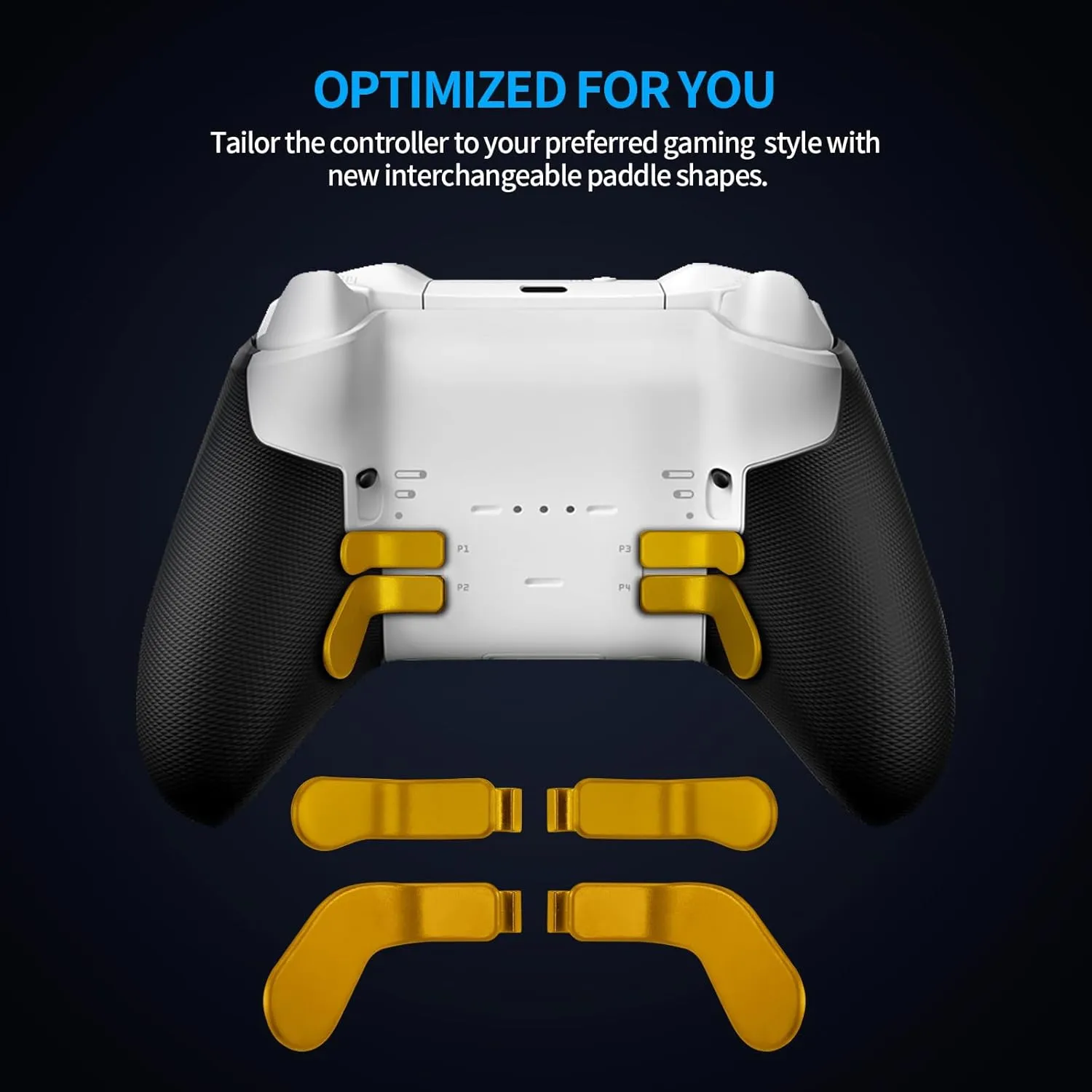 Elite Controller Series 2 Paddles, Metal Stainless Steel Replacement Parts Hair Trigger Locks with D Pad for Xbox Elite Controller Series 2 and Core Controller Model 1797