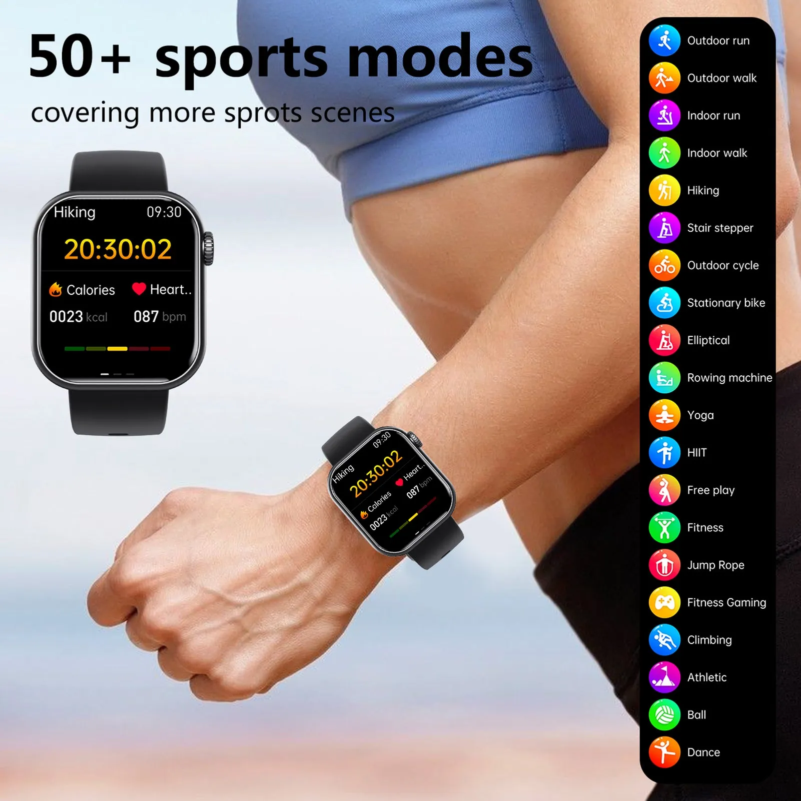 F57 1.9''Smartwatch Sports Watch with Touchscreen