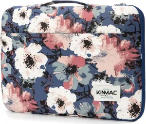 Kinmac 360 Protective Laptop Sleeve Case Bag Cover with Handle for MacBook Air 15 inch, and 15 inch-15.6 inch HP,Lenovo,Dell,ASUS,Acer Notebook Computer (Camellia)