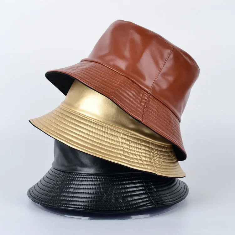 Leather Bucket Hat