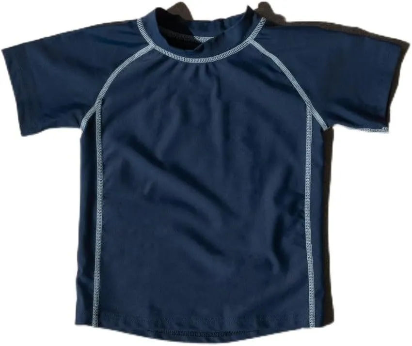 Leveret Short Sleeve Baby Boys Girls Rash Guard Sun Protected UPF   50 Kids & Toddler Swim Shirt (12 Months-5 Toddler)