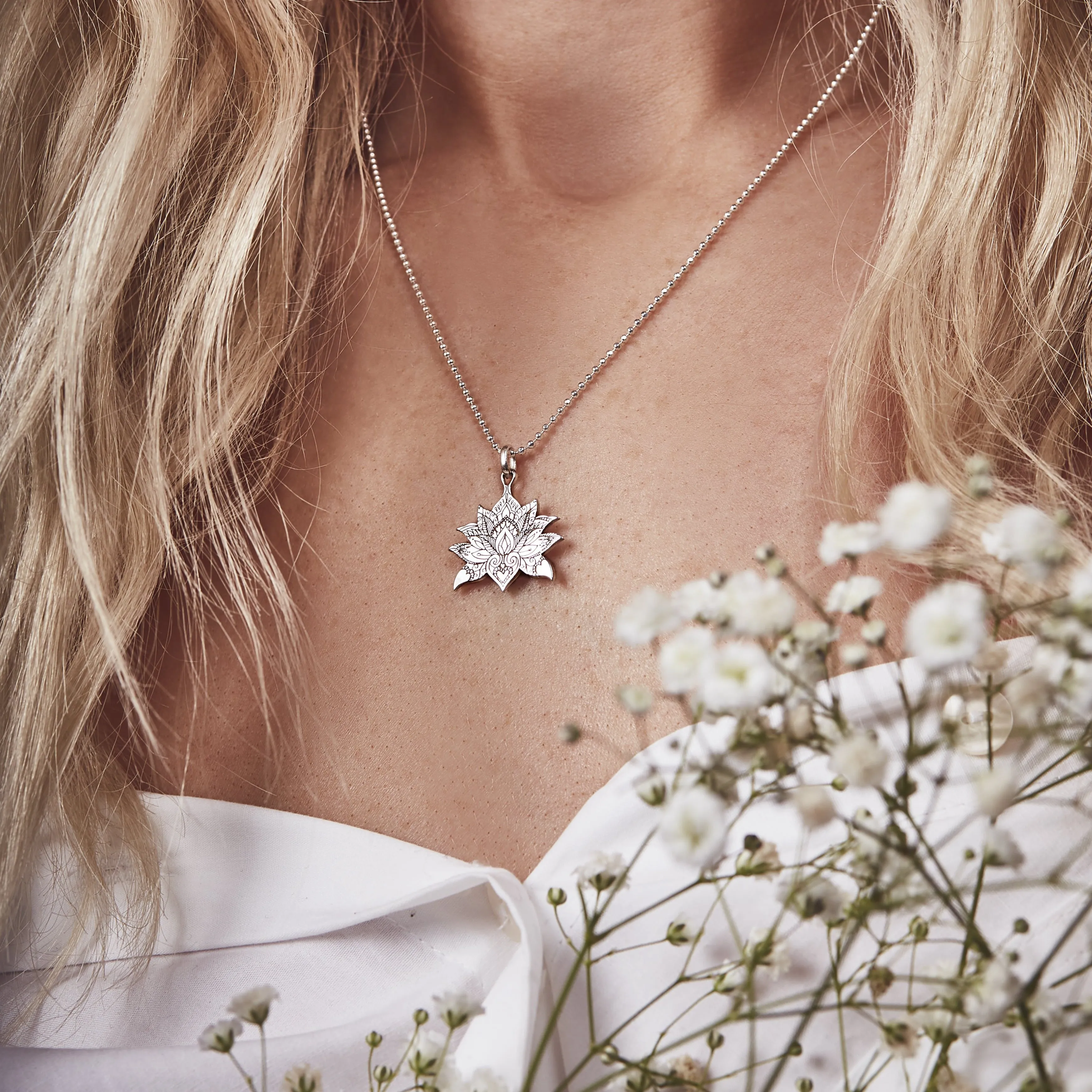 Lotus Flower Necklace