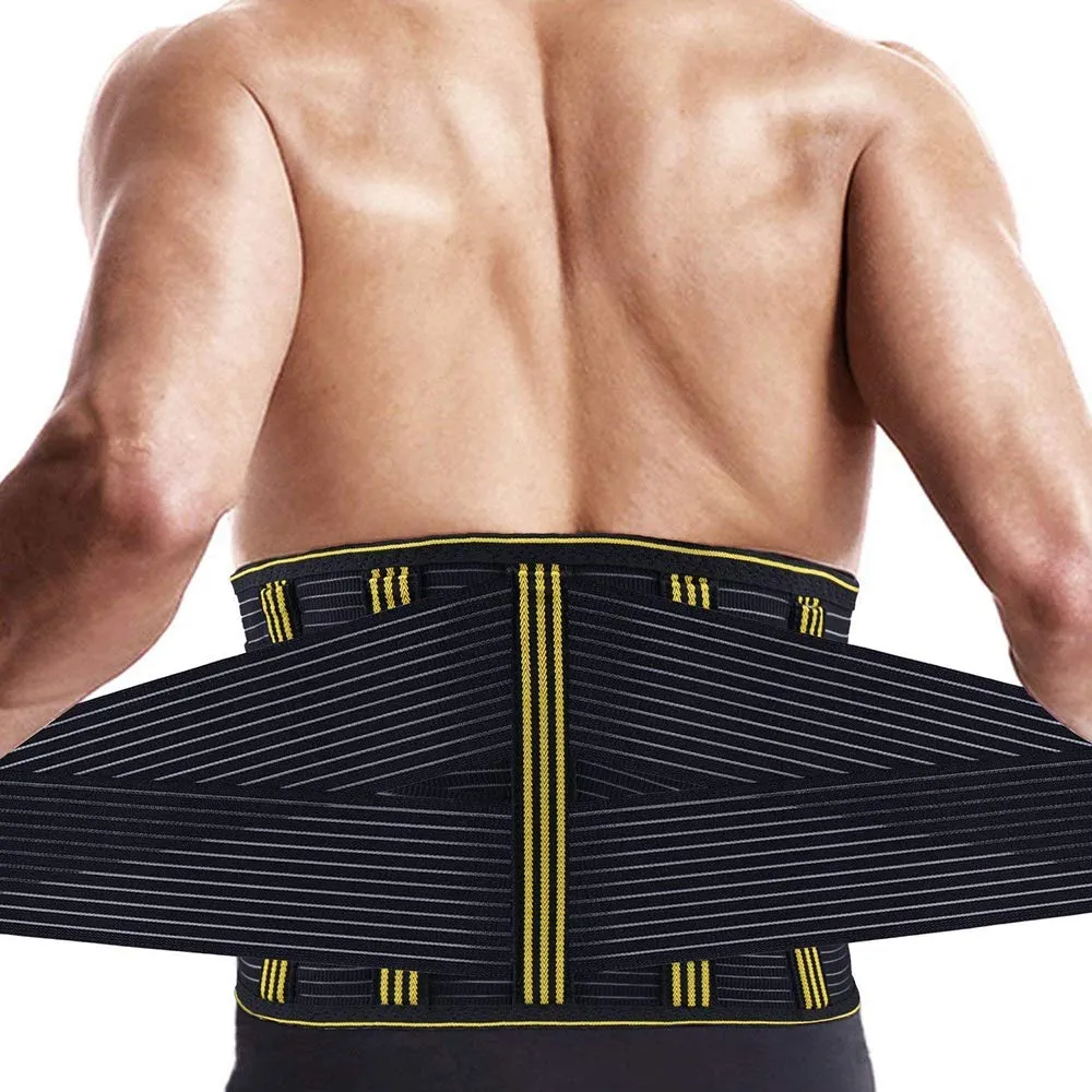 Lumbar Support Belt - Back Support for Men and Women - Waist Back Support Belt to Relieve Back Pain, Sciatica, Spinal Stenosis, Scoliosis or Herniated Discs