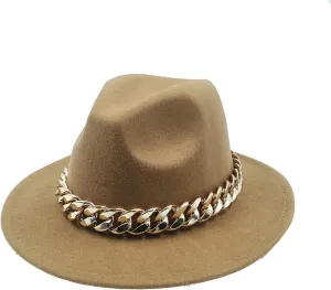 Men Fedora Unisex Solid Color Fedora Hat Wide Brim Jazz Top Hat Autumn Winter Retro Panama Hat