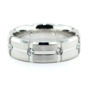 Men's Diamond  Wedding Band - Off the Grid