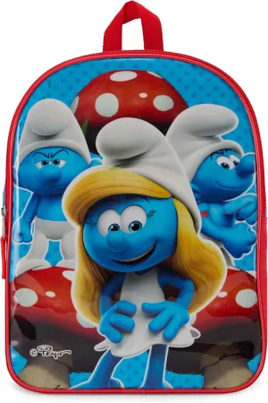 Nickelodeon Smurfs Toddler Girl Backpack for Kids - Toddler Backpack with Padded Straps & Zip Compartment Little Kids - 15"