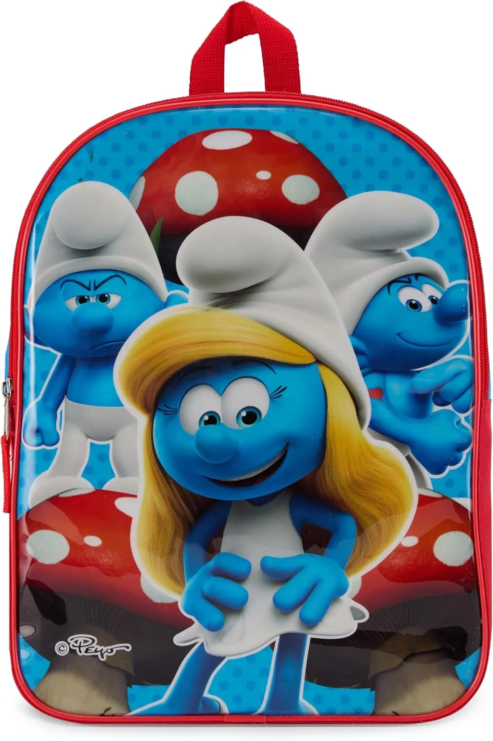 Nickelodeon Smurfs Toddler Girl Backpack for Kids - Toddler Backpack with Padded Straps & Zip Compartment Little Kids - 15"