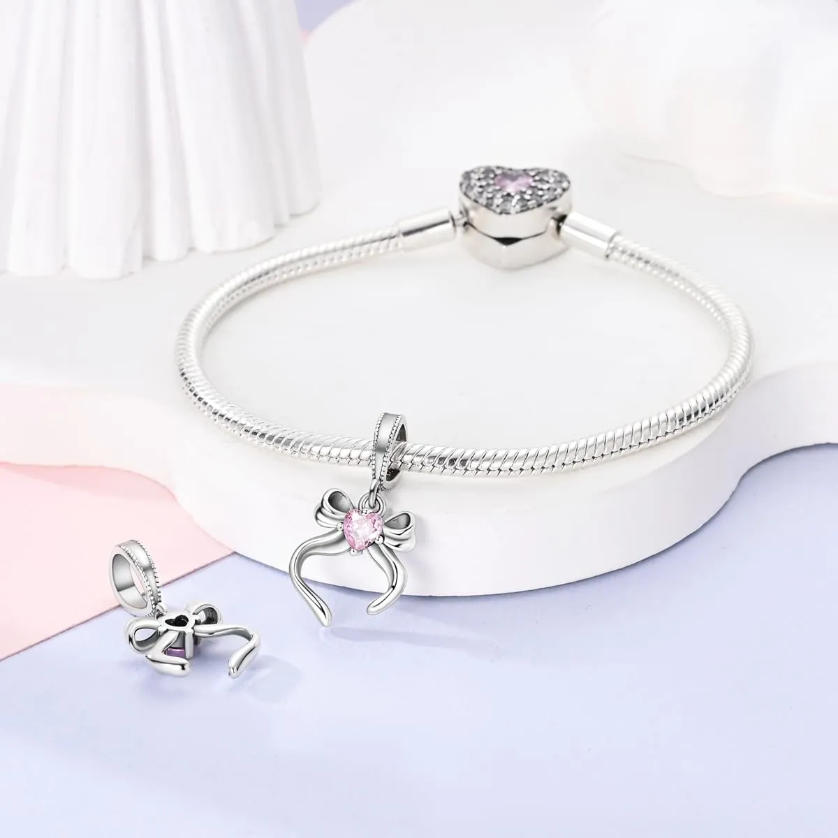 Parmuz 925 Sterling Silver Charm for Bracelets Dog Evil Eye Travel Love Mom Dangle Charms for European Bracelets Necklace Pendant Beads Jewelry Gift for Woman