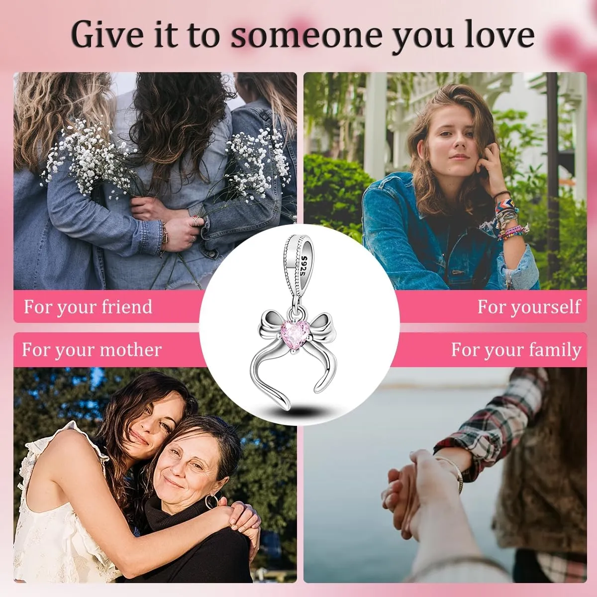 Parmuz 925 Sterling Silver Charm for Bracelets Dog Evil Eye Travel Love Mom Dangle Charms for European Bracelets Necklace Pendant Beads Jewelry Gift for Woman