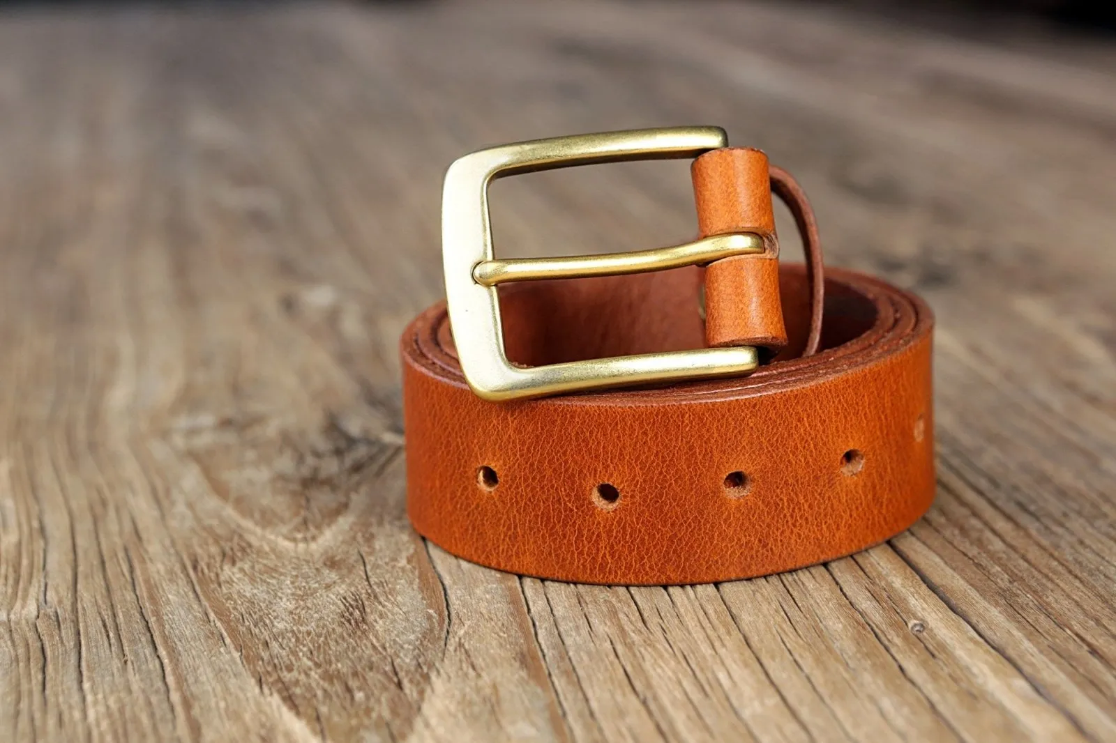 Personalized full grain men leather belt