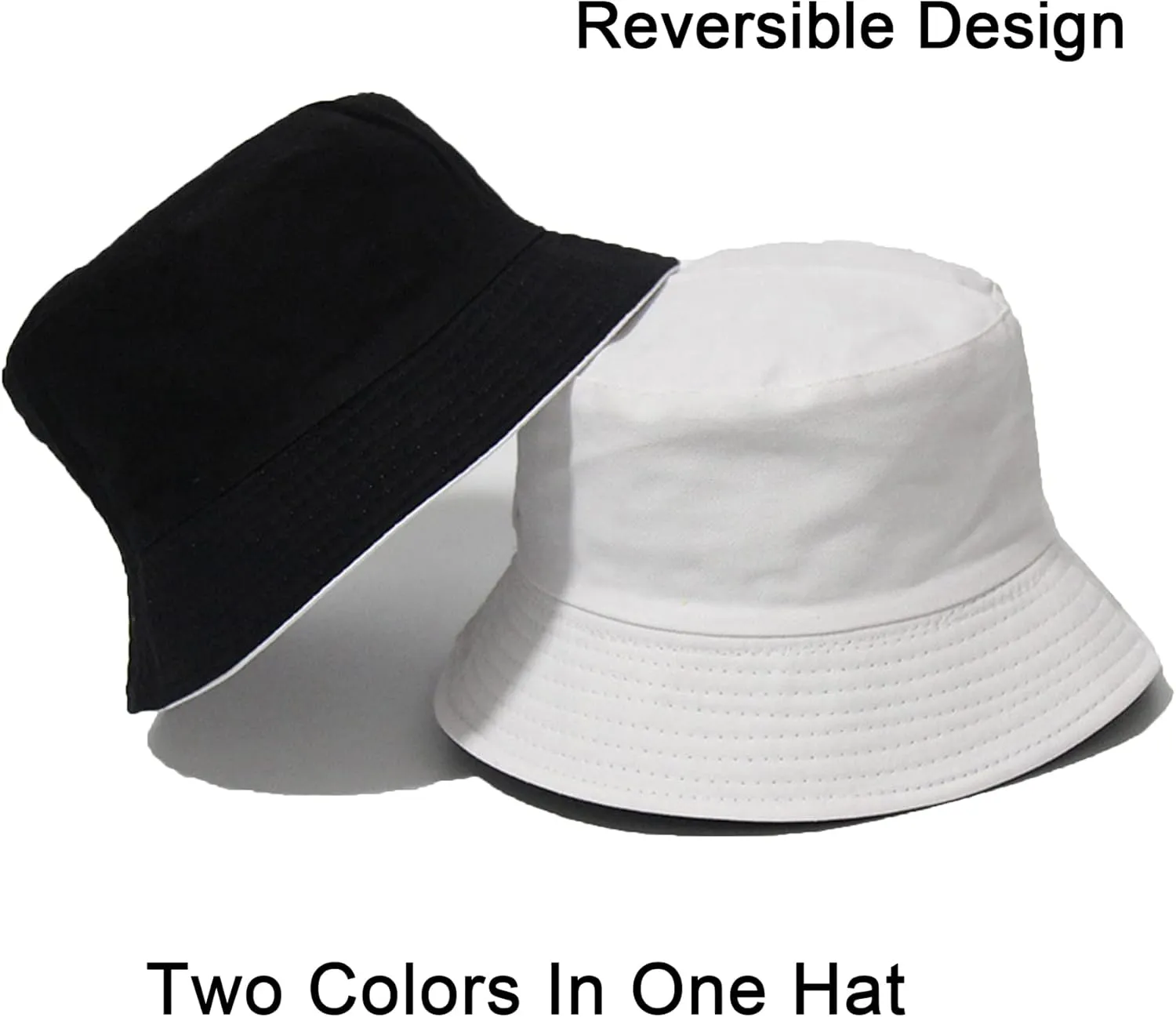 PFFY Bucket Hat for Women Men Cotton Summer Sun Beach Fishing Cap