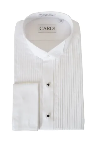 "David" White Wingtip Tuxedo Shirt