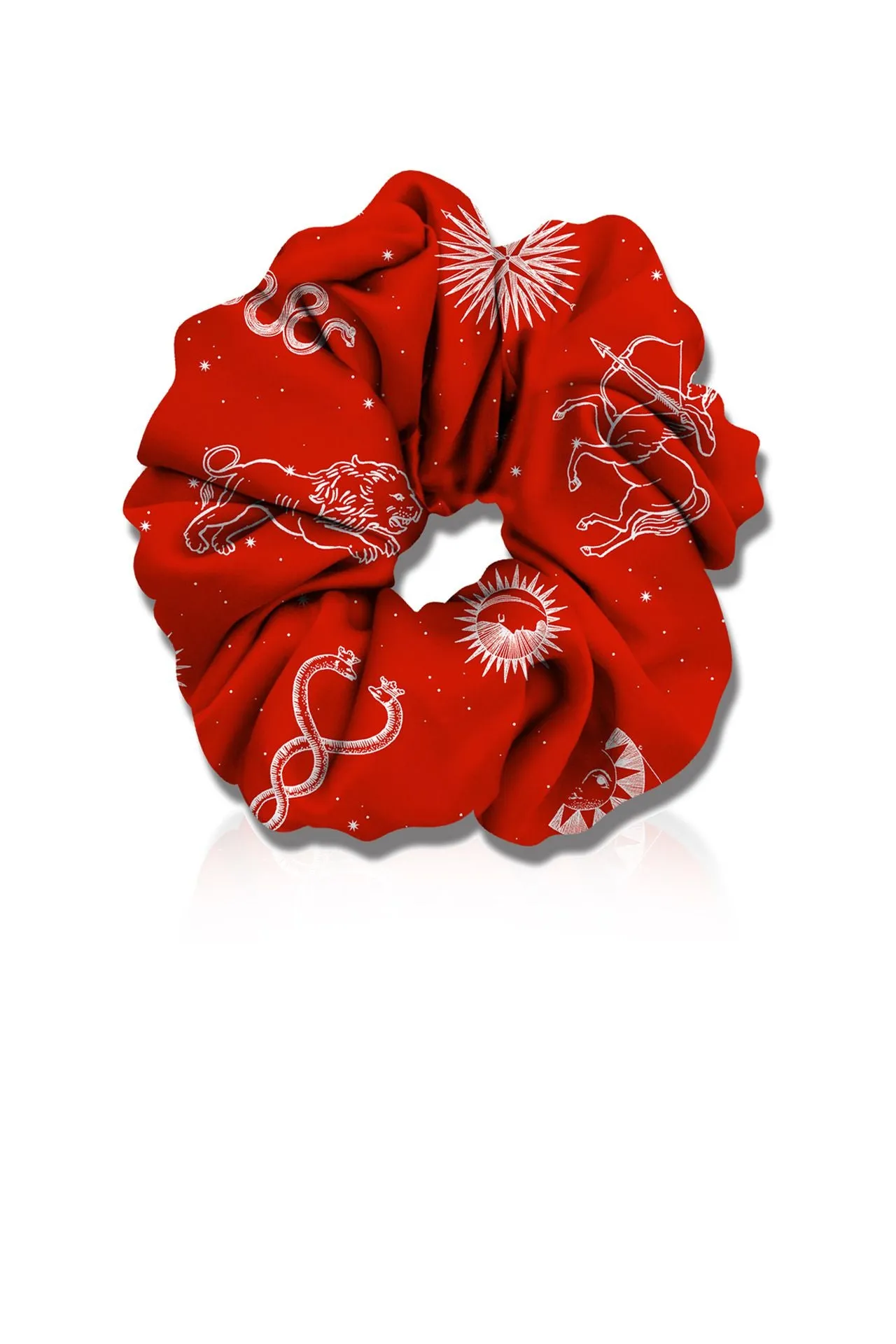 Red Silk Hair Scrunchies